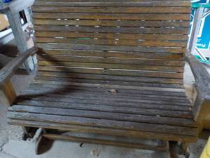 lot 183 image: Wood Glider 52 Wide...