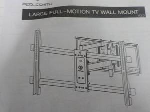 lot 198 image: Perlsmith large Full Motion TV Wall...