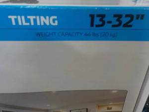 lot 201 image: Tilting TV Wall Mount...