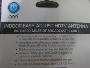 lot 225 image: Indoor Easy-Adjust HDTV Antenna...