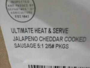 lot 268 image: Case of Frozen fully cooked Jalapen...