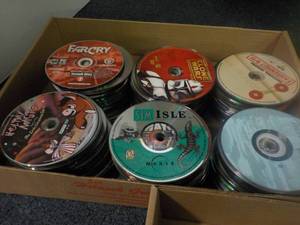 lot 274 image: 300 or so DVDs, Games, CDs, and A...