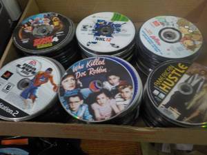 lot 280 image: 300 or so DVDs, Games, CDs, and A...
