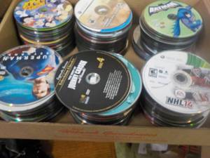 lot 282 image: 300 or so DVDs, Games, CDs, and A...