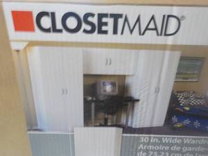 lot 286 image: Closet Maid 30 Wide Cabinet...