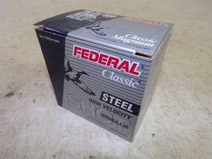 lot 4 image: Federal 10 Gauge 3 12 BBB Steel Shot Full Box Shotgun Shells