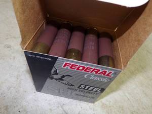 lot 7 image: Federal 10 Gauge 3 12 BBB Steel Shot Full Box Shotgun Shells