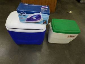 lot 24 image: Pair of Coolers and Steamer