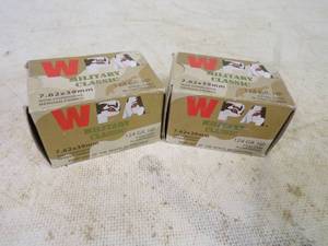 lot 31 image: 2 Boxes of 7.62 x 39mm Ammunition total 40 Cartridges