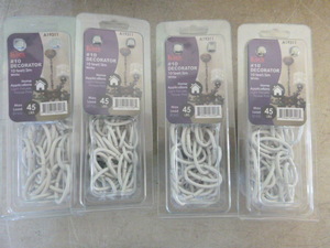 lot 98 image: 4 Packs of White Koch Decorator Chains