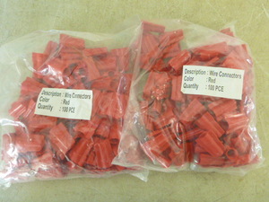 lot 127 image: 2 Bags of Red Wire Connectors