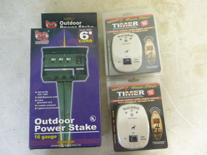 lot 168 image: Outdoor Power Stake and House Sitter Timers