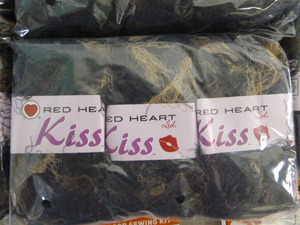lot 191 image: 12 Packs of Red Heart Kiss Yarn and Sewing Kit