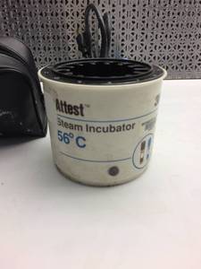 lot 11 image: INCUBATOR & BLOOD PRESSURE PUMP WITH LARGE CUFF - WORKING CONDITION