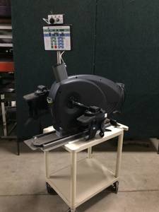 lot 27 image: Medical Positioning MPI Stress Echo 1505 Ergometer Leg Pedal Exerciser With Cart