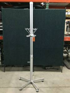 lot 26 image: MSRP $2700&nbspSaf-T-Pole Irrigation Tower Four Channel, 8 Bag Capacity Raise and lower individual channels with squeeze-release lever to work with bags at a comfortable and ergonomically safe level. MANY USES FOR THIS IV POLE