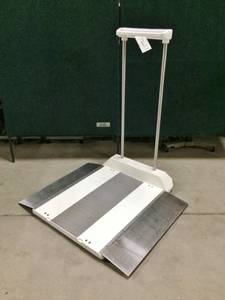 lot 57 image: MSRP $3000&nbspSR755&nbspMulti-Purpose Wheelchair Scale - EXCELLENT WORKING CONDITION (wheelchair not included)