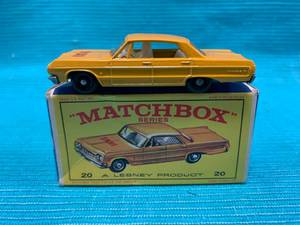 lot 12 image: Vintage Lesney Matchbox w Box #20 Taxi