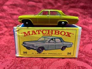 lot 22 image: Vintage Lesney Matchbox w Box #36 Opel Diplomat