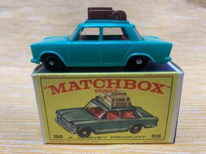 lot 35 image: Vintage Lesney Matchbox w Box #56 Fiat 1500