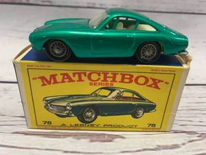 lot 50 image: Vintage Lesney Matchbox w Box #75 Ferrari Berlinetta