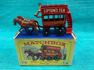 lot 62 image: Lesney Matchbox Models of Yesteryear Y12 Horse Bus