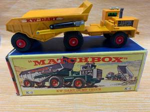 lot 66 image: Lesney Matchbox King Size K2 KW Dart Dump Truck