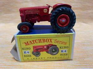 lot 68 image: Lesney Matchbox King Size K4 International Tractor
