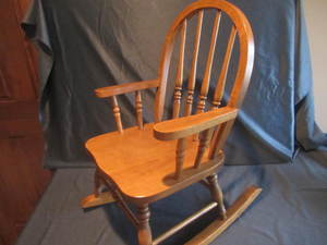 lot 381 image: Childs Bentwood Rocker