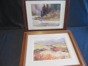 lot 388 image: Watercolors