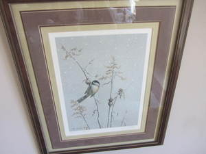 lot 424 image: Chickadee Print