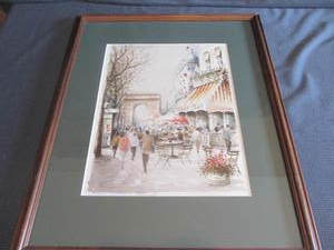 lot 459 image: Paris Cafe Print