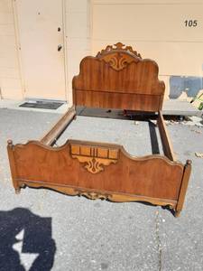 lot 5 image: Full Size Bed (Head Board, Foot Board, Rails) Matches Lot# 4