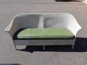lot 26 image: Wicker Sofa 68 Long