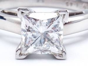 lot 3 image: 1.46 CT Leo Solitaire Diamond Estate Ring in 14k and Platinum $16,000 Retail