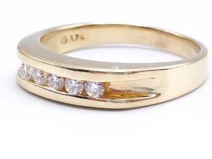 lot 20 image: Mens 12 Carat High-Quality Estate Band in 14k Yellow Gold $2850 Retail