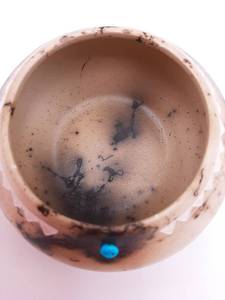 lot 42 image: Artist Signed 2 14 Horsehair Bowl
