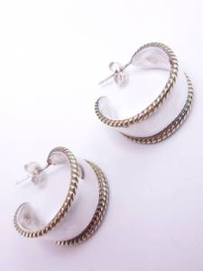 lot 18 image: Ladies Estate Earrings in Sterling Silver