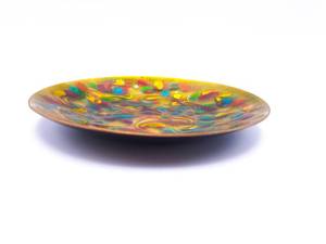 lot 1 image: Fantastic Explosion of Color of Enamel over Copper- A Dedicated Bowl