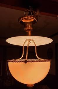 lot 0 image: Steuben Signed Calcite Iridescent Chandelier - $2500