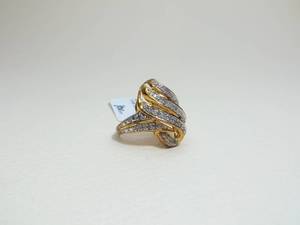 lot 1 image: GORGEOUS 14K Gold Over Brass Ring