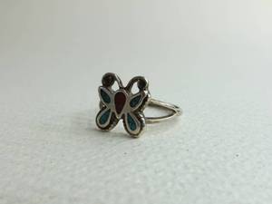 lot 26 image: Sterling Silver Butterfly Ring