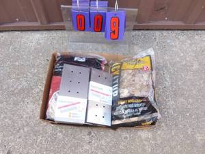 lot 9 image: Flat of grill accessories & wood chips. As shown.