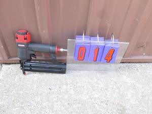 lot 14 image: Craftsman Air Brad nailer. New condition. Tested & works. As shown.