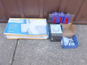 lot 16 image: Bidet add on kit & assorted plumbing. As shown.