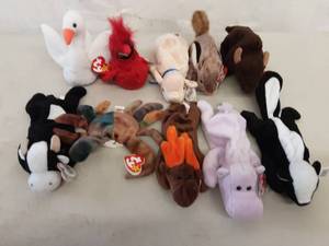 Lot Of 10 Beanie Babies