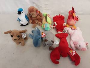 Lot Of 10 Beanie Babies