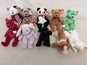 Lot Of 10 Beanie Babies