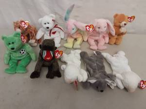 Lot Of 10 Beanie Babies