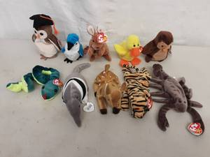 Lot Of 10 Beanie Babies